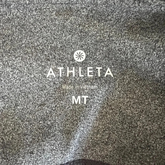Athleta Black/Grey Leggings Size MT Gray - Picture 4 of 7